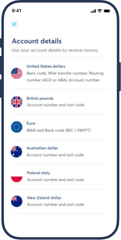 Get account details faster if you have a Wise Card